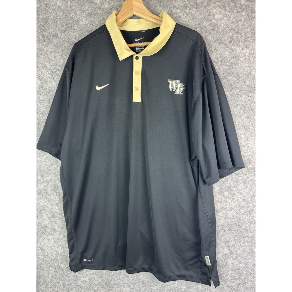 Nike Wake Forest Shirt Mens 3XL Polo Golf Dri-fit Demon Deacon NCAA College